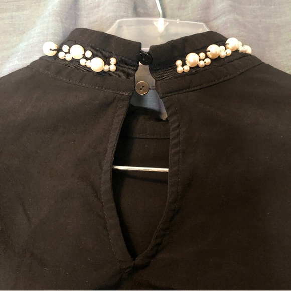 Zara basic. Pearl neckline with open bell sleeves size small - Picture 8 of 11